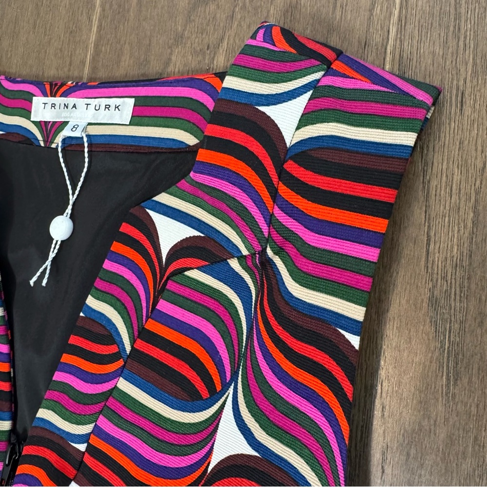 Trina Turk Zip-Front Midi Sheath Dress - Picture 5 of 16